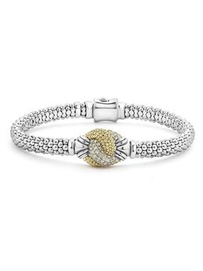 LAGOS CAVIAR LUX Caviar Diamond Knot Bracelet | 6mm